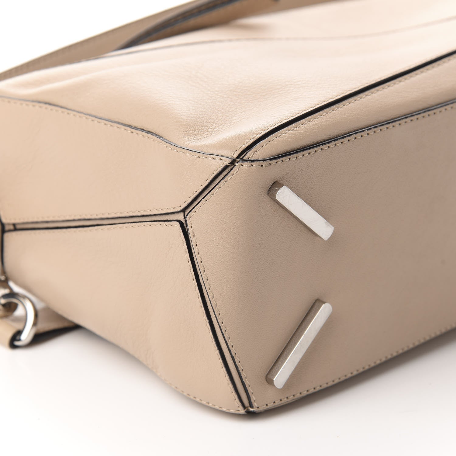 Loewe Calfskin Small Puzzle Bag Light Oat 6 of 11