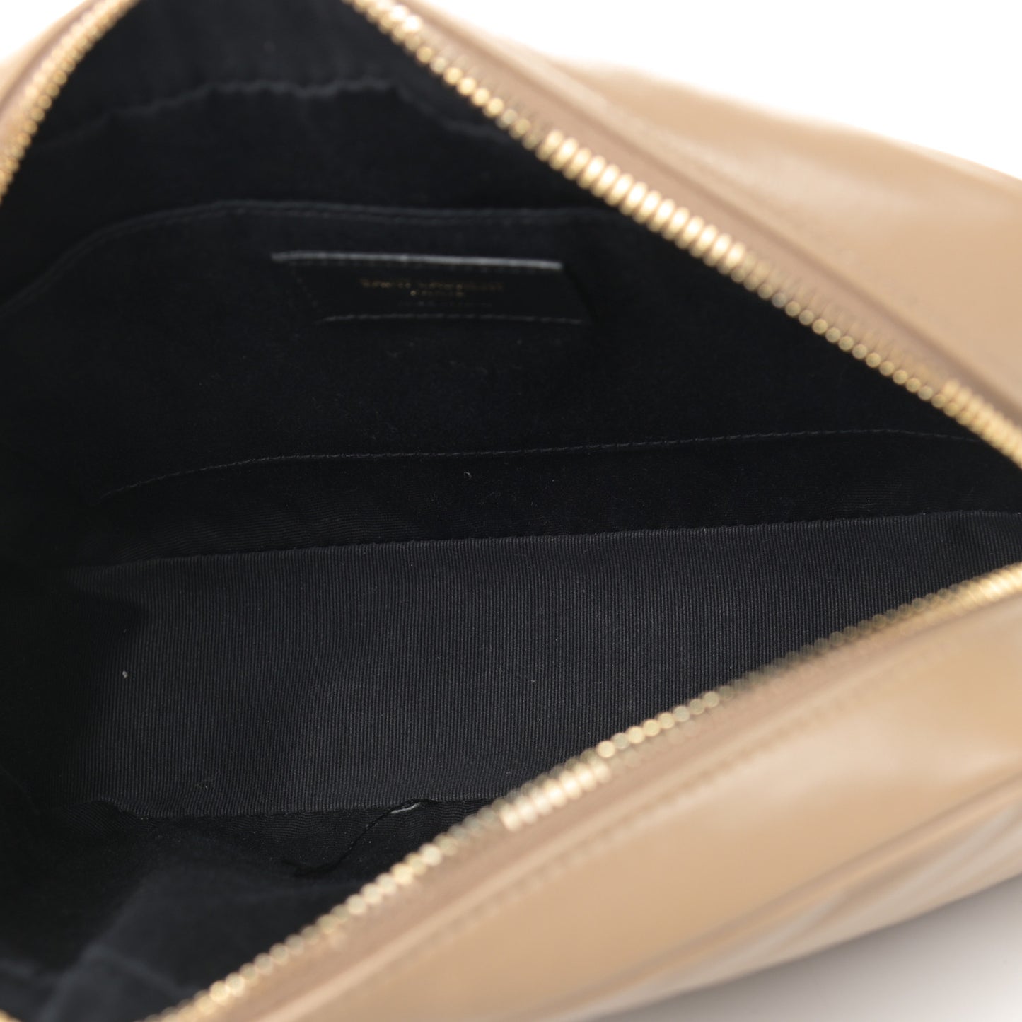 Calfskin Matelasse Monogram Lou Camera Bag Dark Latte