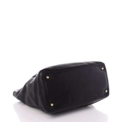 Chanel Calfskin Tall Cerf Tote Black 3 of 8