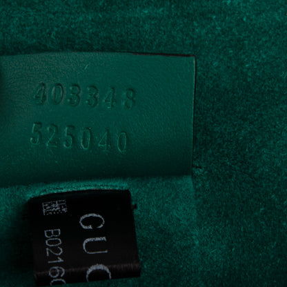 Gucci GG Supreme Monogram Embroidered Medium Dionysus Shoulder Bag Emerald 7 of 7