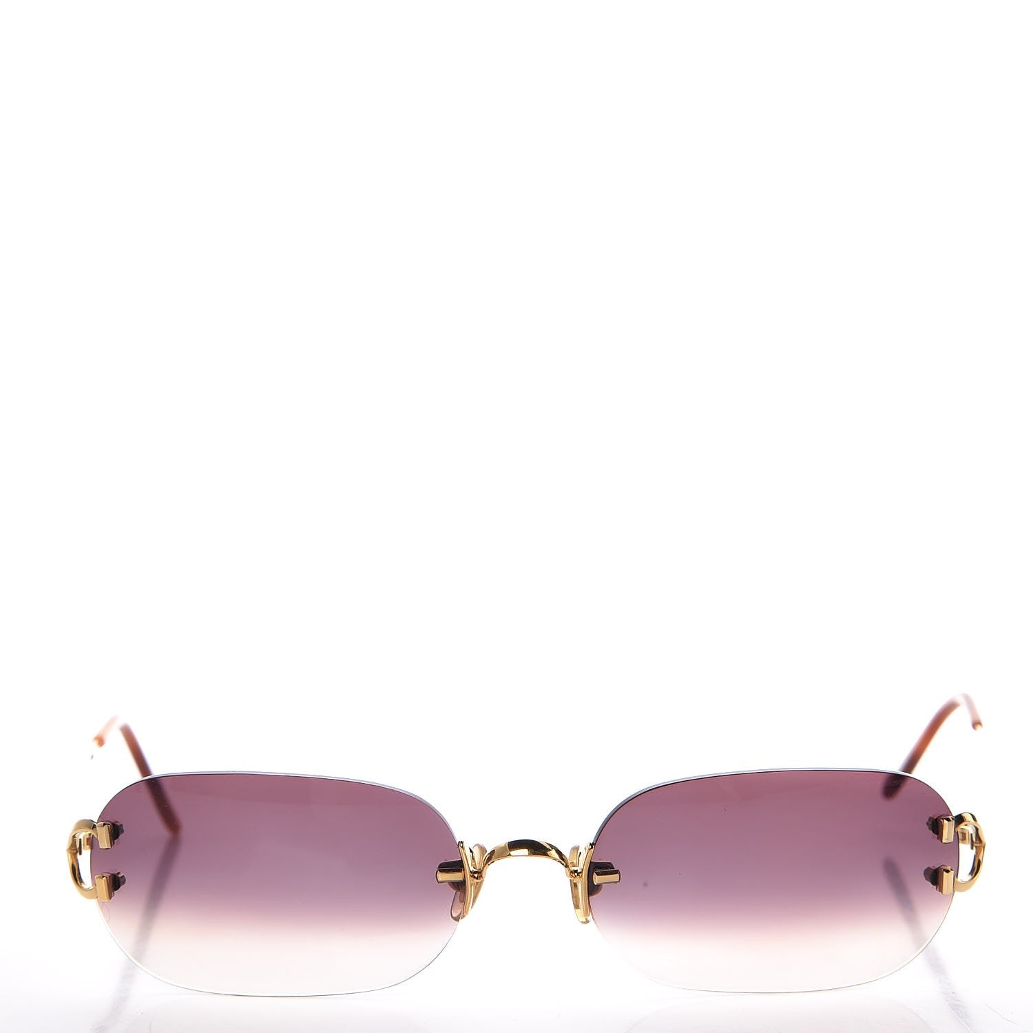 Cartier Rimless Gradient Sunglasses Gold 2 of 7