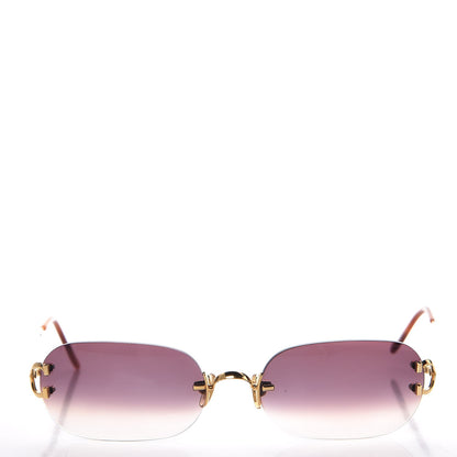 Cartier Rimless Gradient Sunglasses Gold 2 of 7