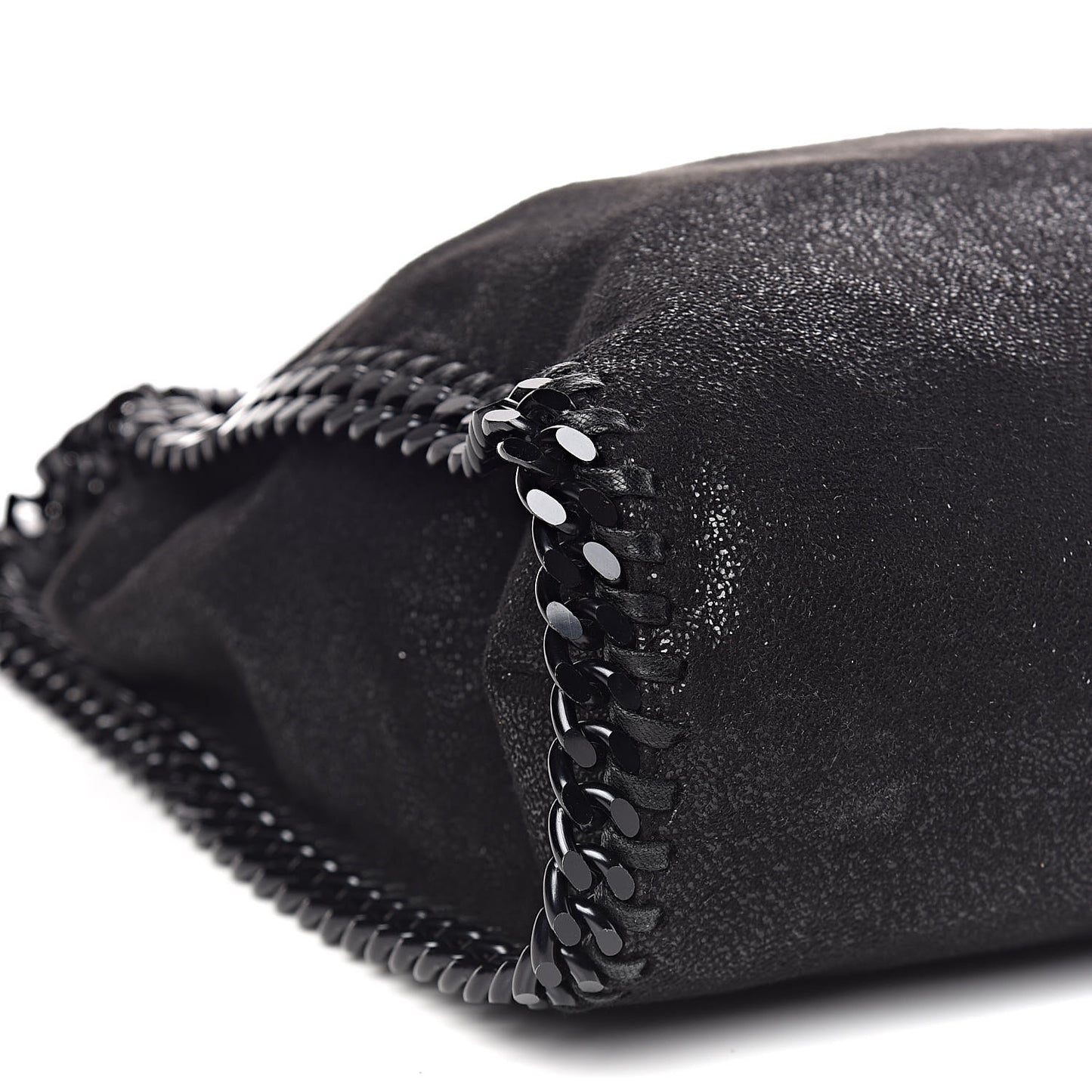 Shaggy Deer Falabella Fold Over Tote Black