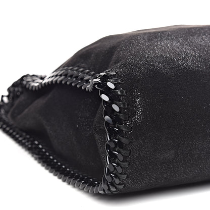Stella McCartney Shaggy Deer Falabella Fold Over Tote Black 9 of 10