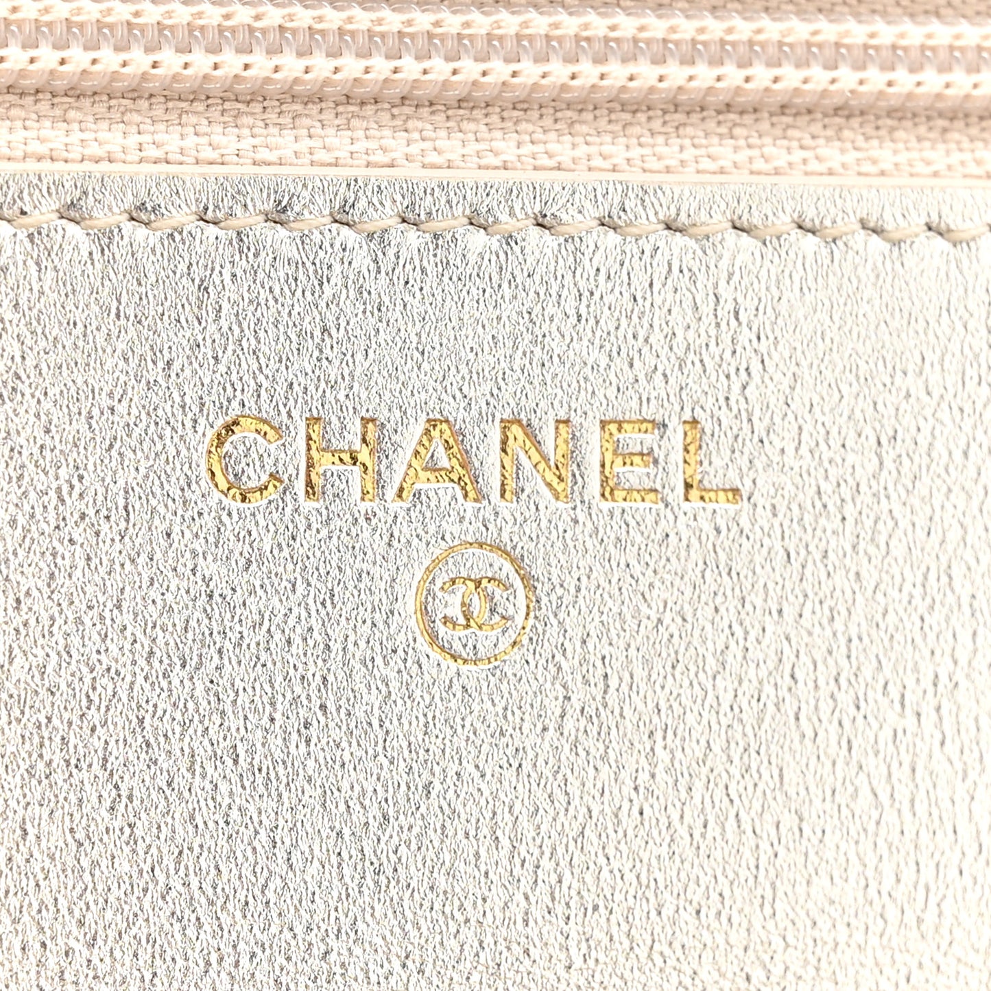 Gradient Metallic Lambskin Quilted Like A Wallet Wallet On Chain WOC Gold Pink
