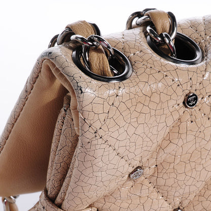 Chanel Glazed Crackled Calfskin Studded Mademoiselle Flap 5 of 11