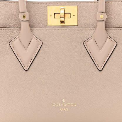 Louis Vuitton Calfskin Monogram On My Side PM Greige 7 of 9