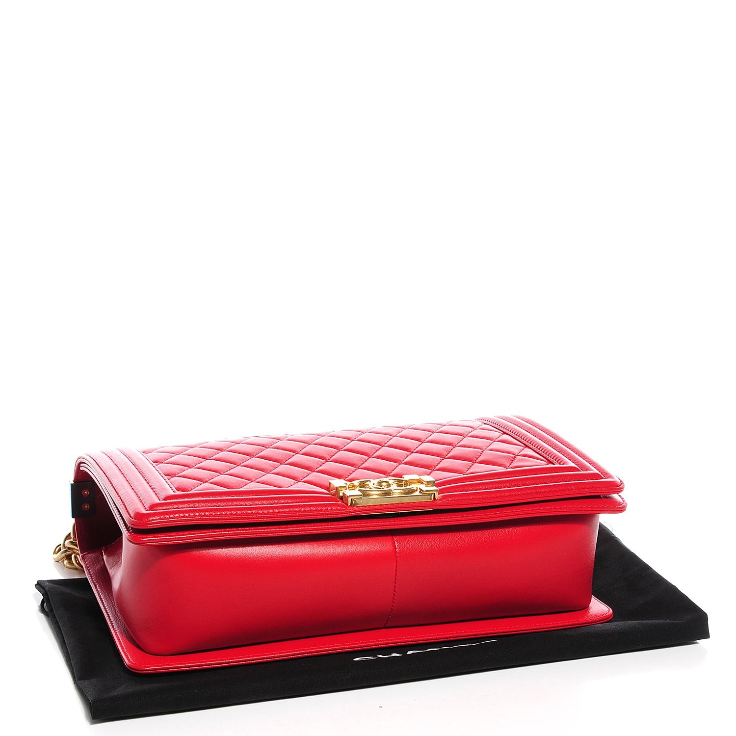 Chanel Lambskin Boy New Medium Flap Red 4 of 9