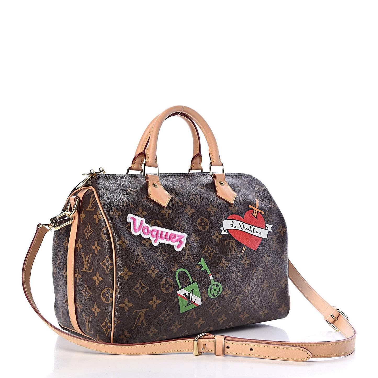 Monogram Patches Speedy Bandouliere 30
