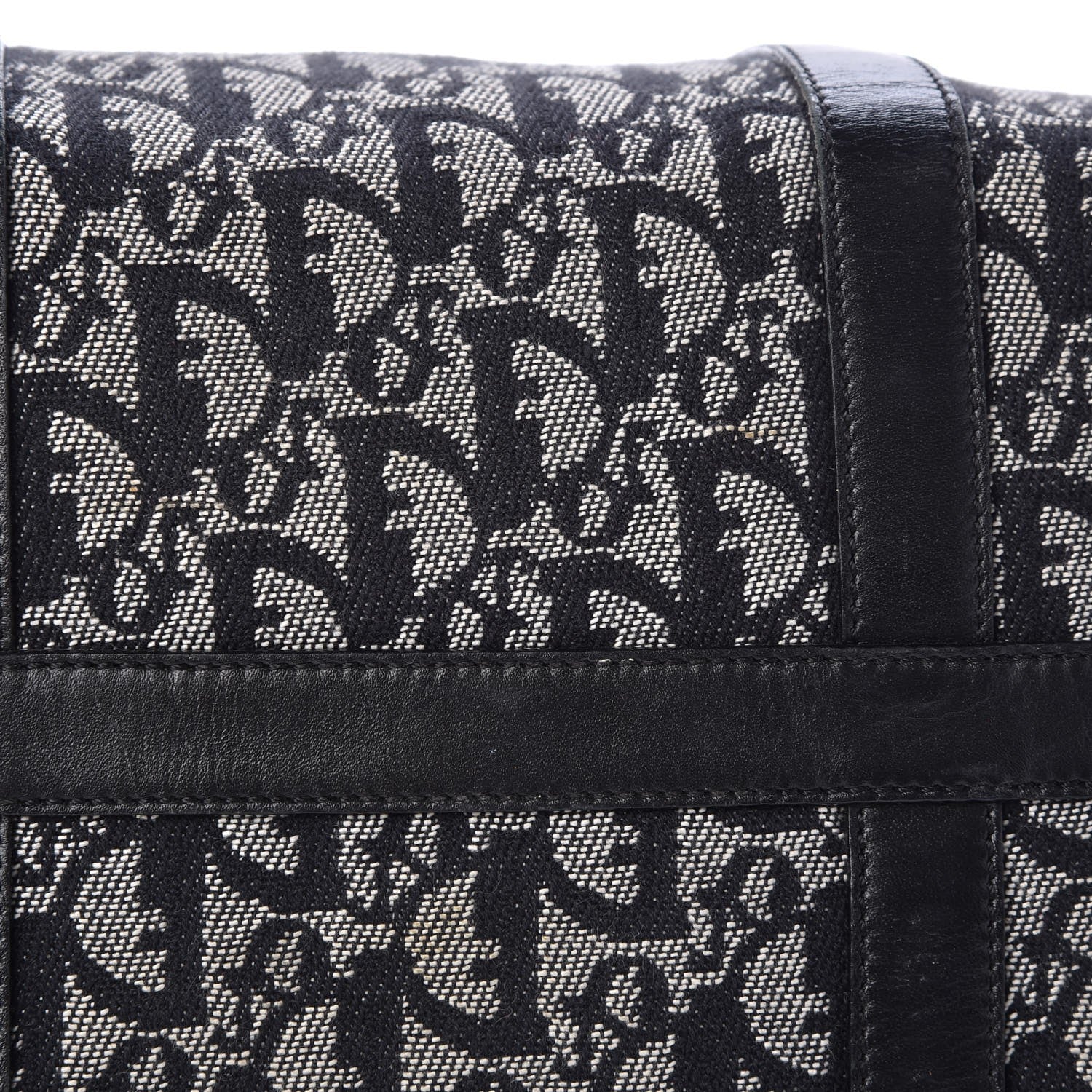 Christian Dior Denim Monogram Boston Navy 10 of 22