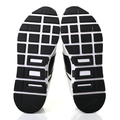 Gucci Calfskin Womens Interlocking G Sneakers 36.5 Black White 5 of 7