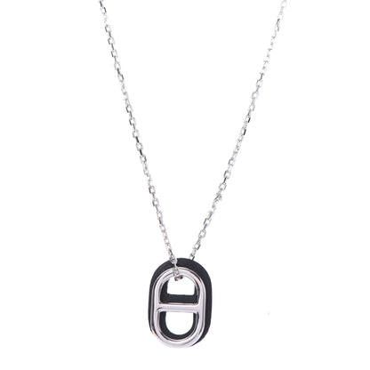 Hermes Swift O'Maillon Pendant Necklace Black 4 of 7