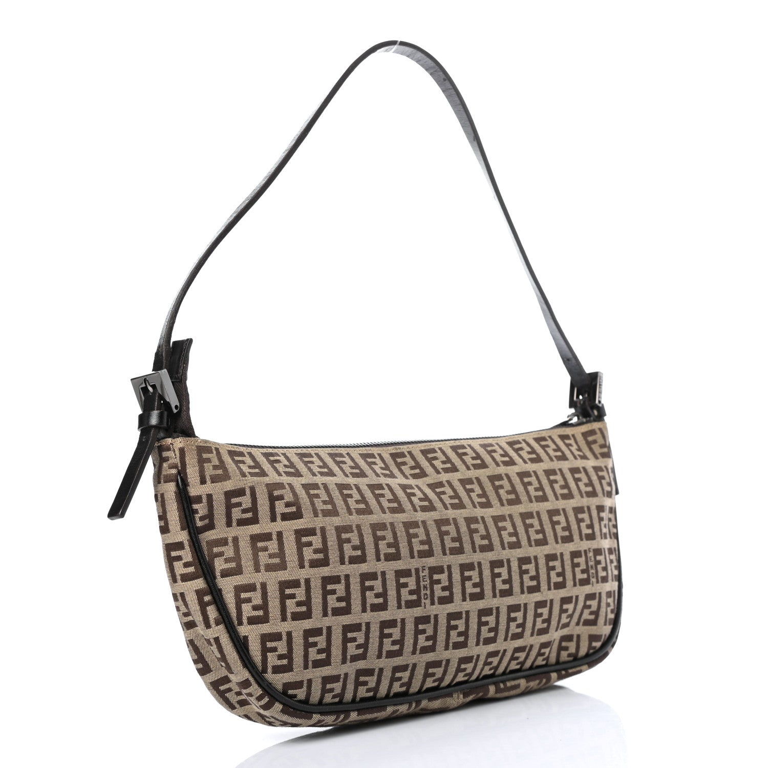 Fendi Zucchino Pochette Dark Brown 3 of 10