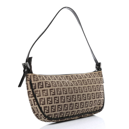 Fendi Zucchino Pochette Dark Brown 3 of 10