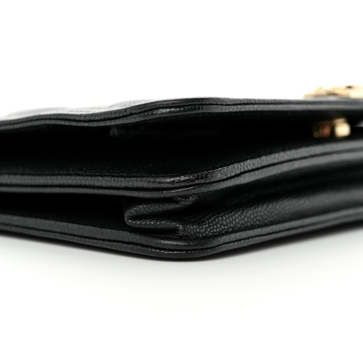 Chanel Caviar Quilted Boy Wallet On Chain WOC Black 10 of 12