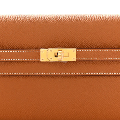 Hermes Epsom Kelly Wallet To Go Gold 7 of 10