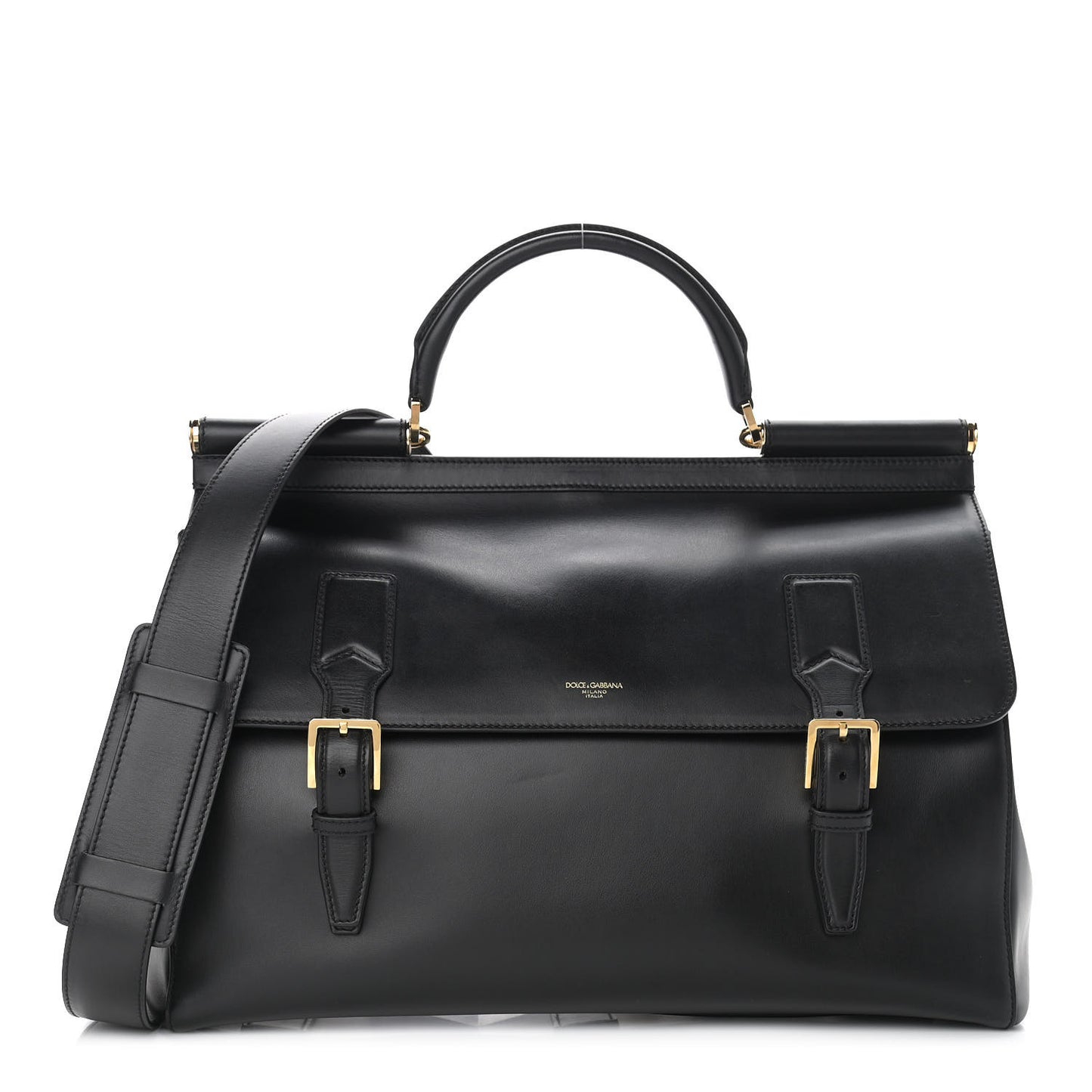 Calfskin Monreale Travel Bag Black