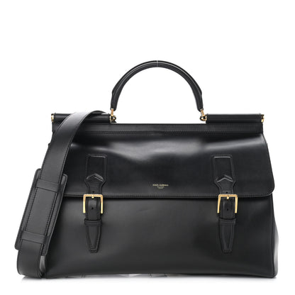 Dolce & Gabbana Calfskin Monreale Travel Bag Black 1 of 12