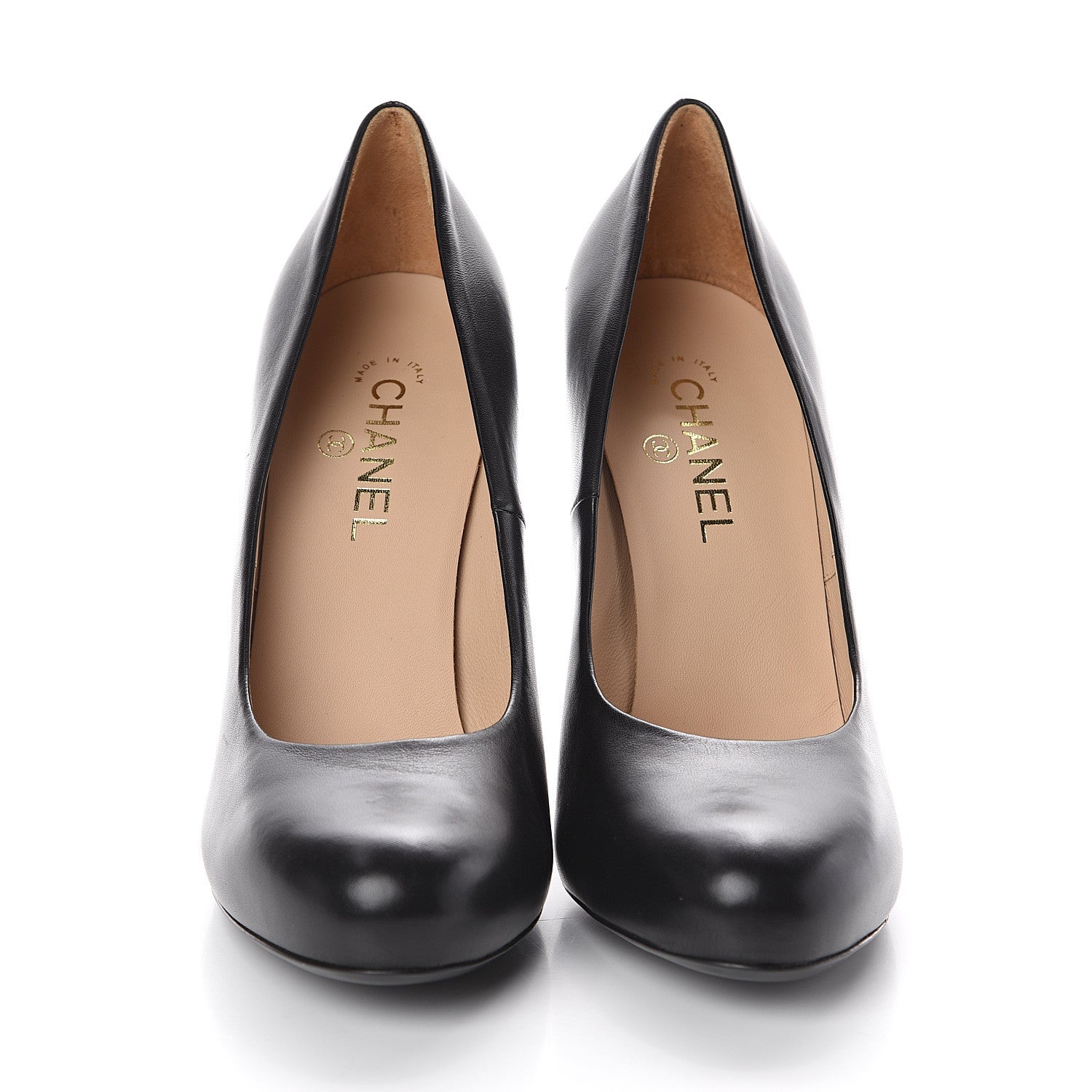 Chanel Lambskin CC Pumps 42 Black 2 of 6