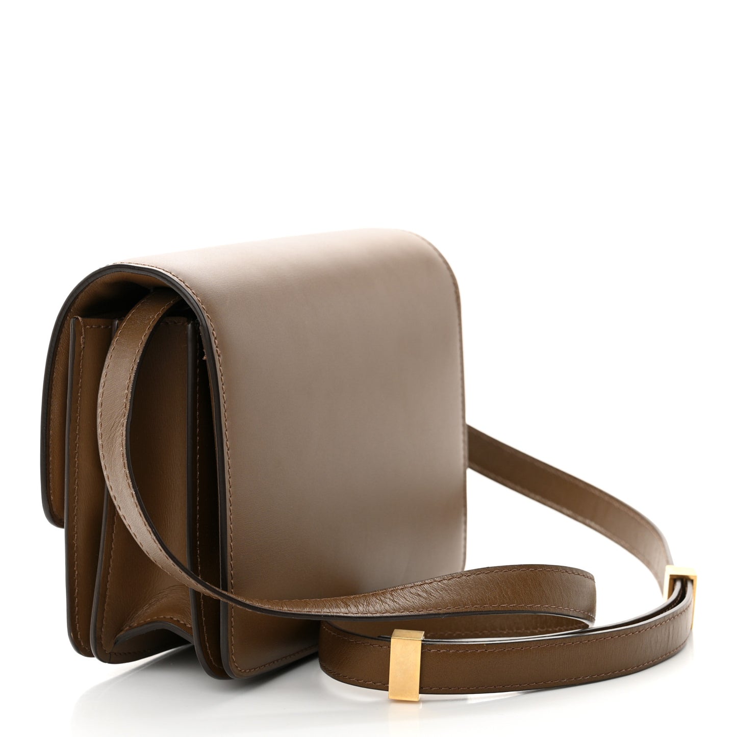 Box Calfskin Small Classic Box Flap Bag Camel