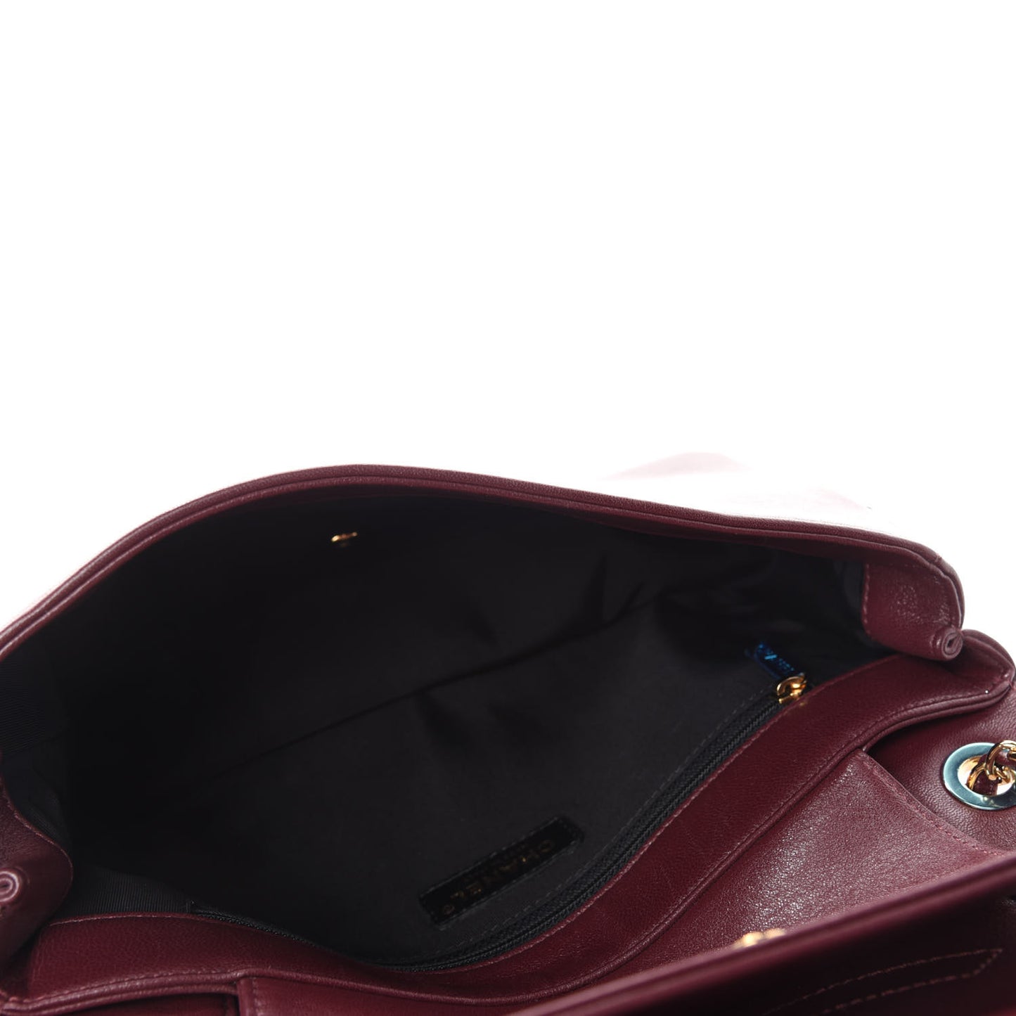 Sheepskin Quilted Vintage Mademoiselle Flap Dark Red