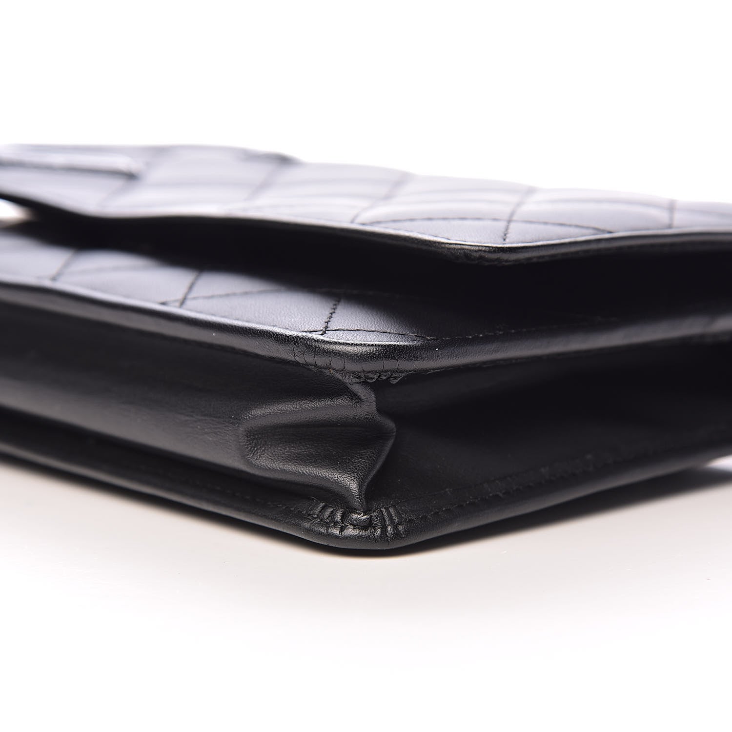 Chanel Calfskin Quilted Cambon Wallet On Chain WOC Black 14 of 16