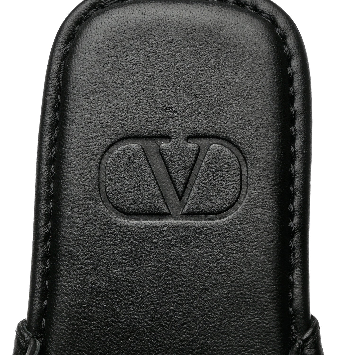 Valentino Garavani Nappa Roman Stud Flat Slippers 37.5 Black 6 of 10
