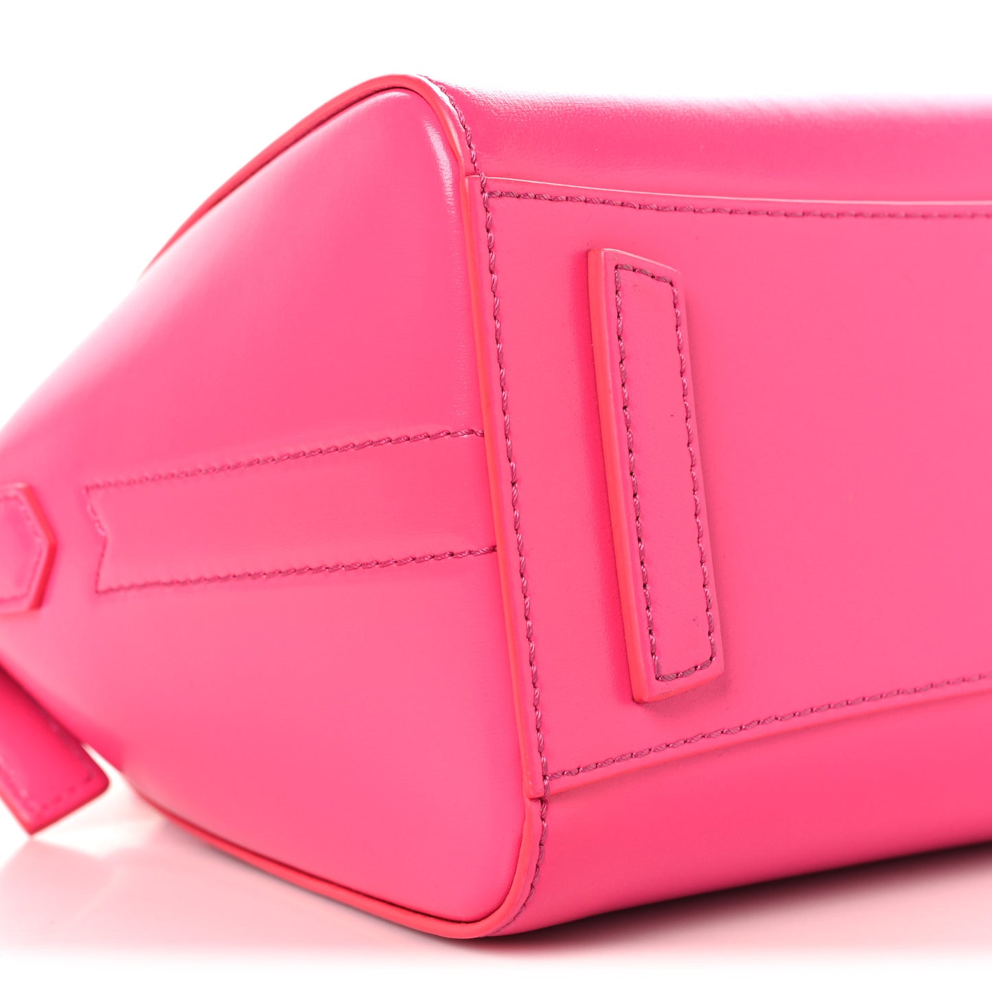 Shiny Lord Calfskin Mini Antigona Shocking Pink