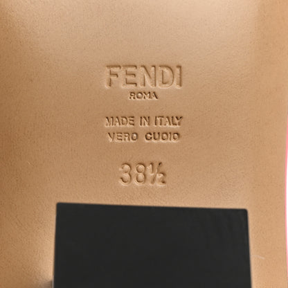 Fendi Nappa Baguette 60mm Slide Sandals 38.5 Kissed 7 of 8