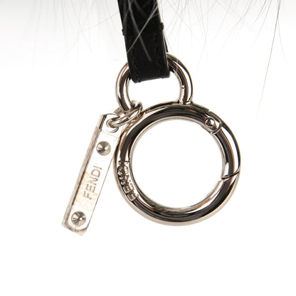 Fendi Fox Mink Fur Swarovski Strangee Monster Bag Charm Multicolor 3 of 4