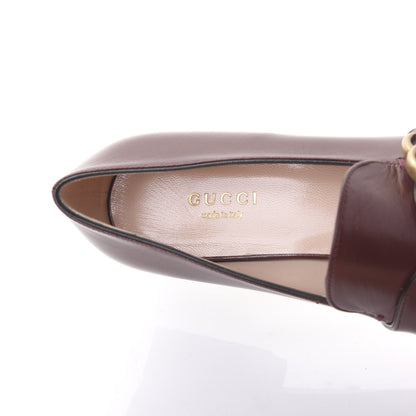 Gucci Malaga Kid Womens GG Marmont Loafers 37 Vintage Bordeaux 7 of 10