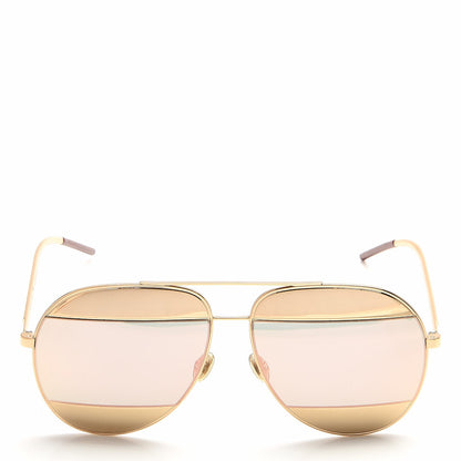 Christian Dior Split 1 Aviator Sunglasses Gold 2 of 9
