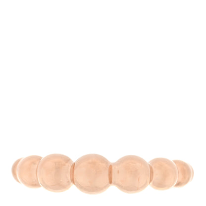 Van Cleef & Arpels 18K Rose Gold Perlee Pearls of Gold Variation Ring 53 6.5 1 of 6
