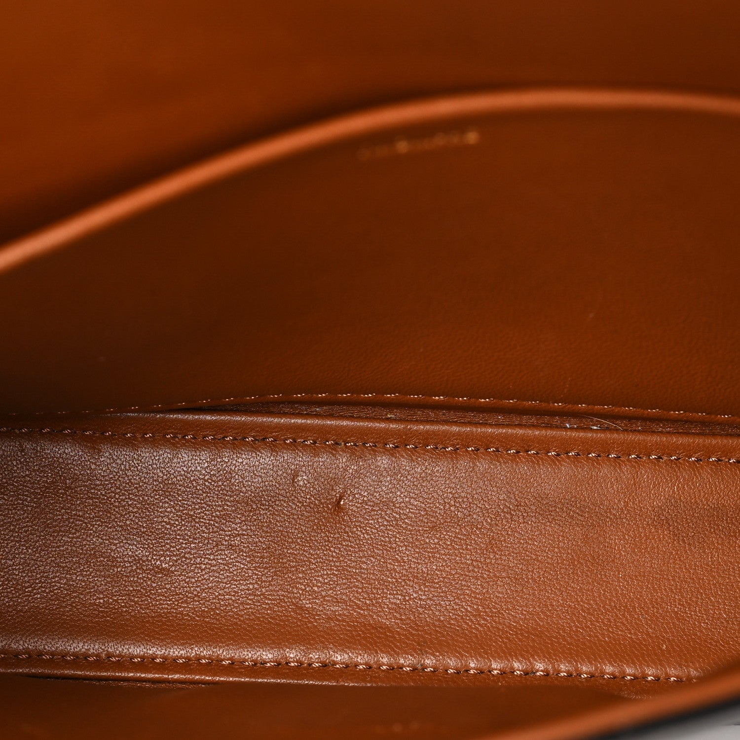 Celine Canvas Calfskin Triomphe Shoulder Bag Tan 8 of 17