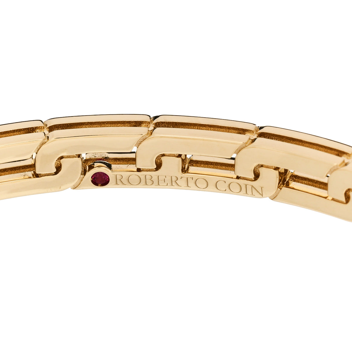 18K Yellow Gold Diamond Slim Navarra Bangle Bracelet