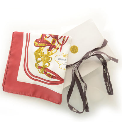 Hermes Silk Brides De Gala Pocket Square Scarf 6 of 6