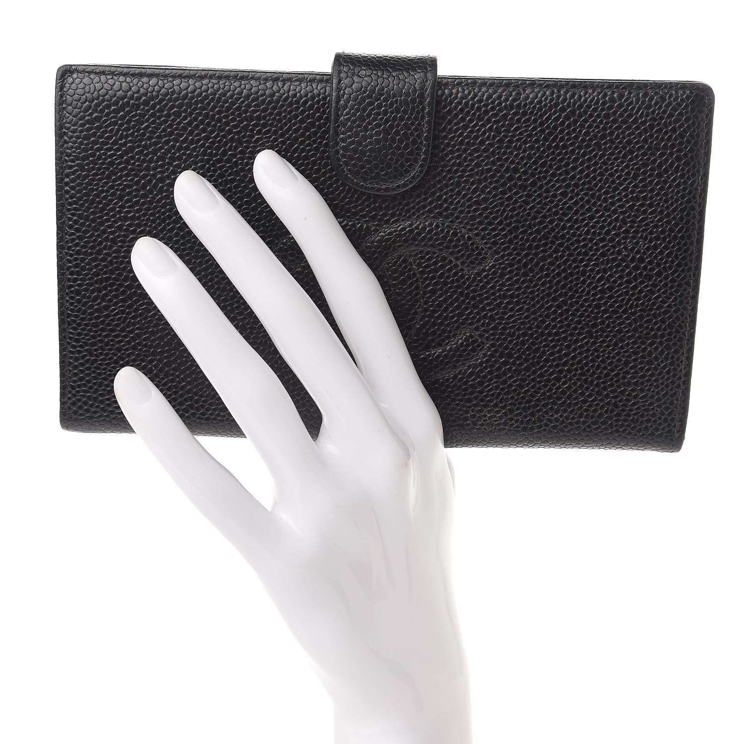 Chanel Caviar Timeless CC French Wallet Black 2 of 7