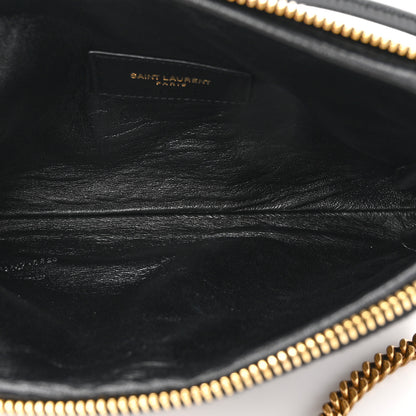 Saint Laurent Lambskin Quilted Gaby Zipped Pouch Black 5 of 11