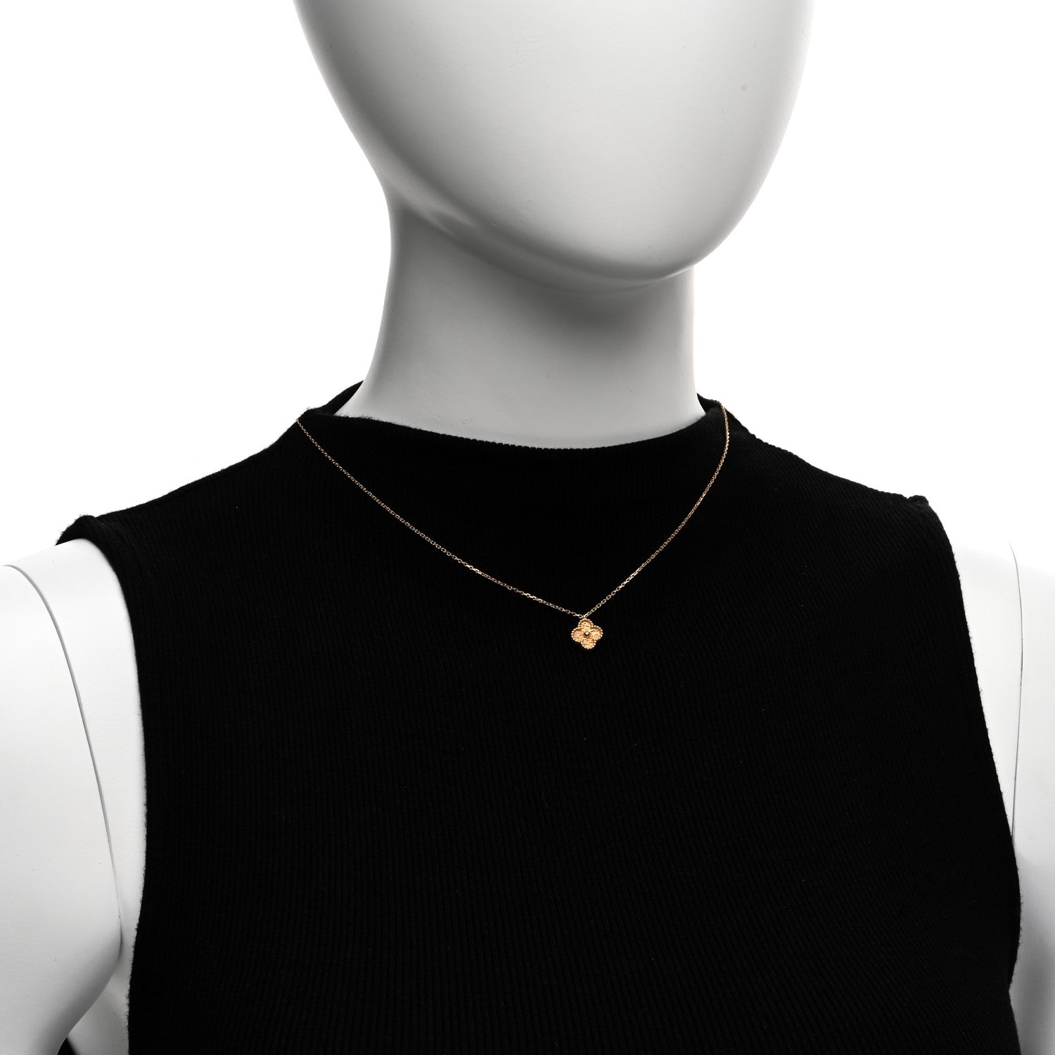 Van Cleef & Arpels 18K Rose Gold Sweet Alhambra Pendant Necklace 2 of 5