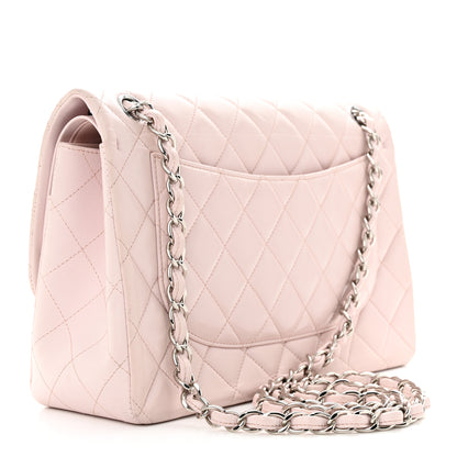 Chanel Lambskin Quilted Jumbo Double Flap Light Pink 3 of 18