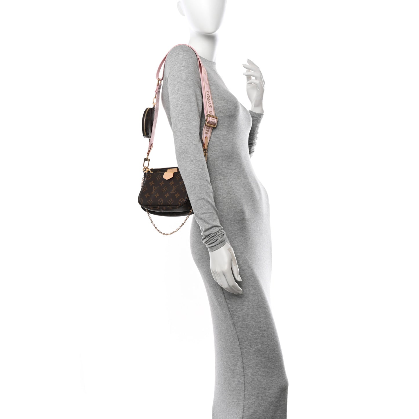 Monogram Multi Pochette Accessories Rose Clair
