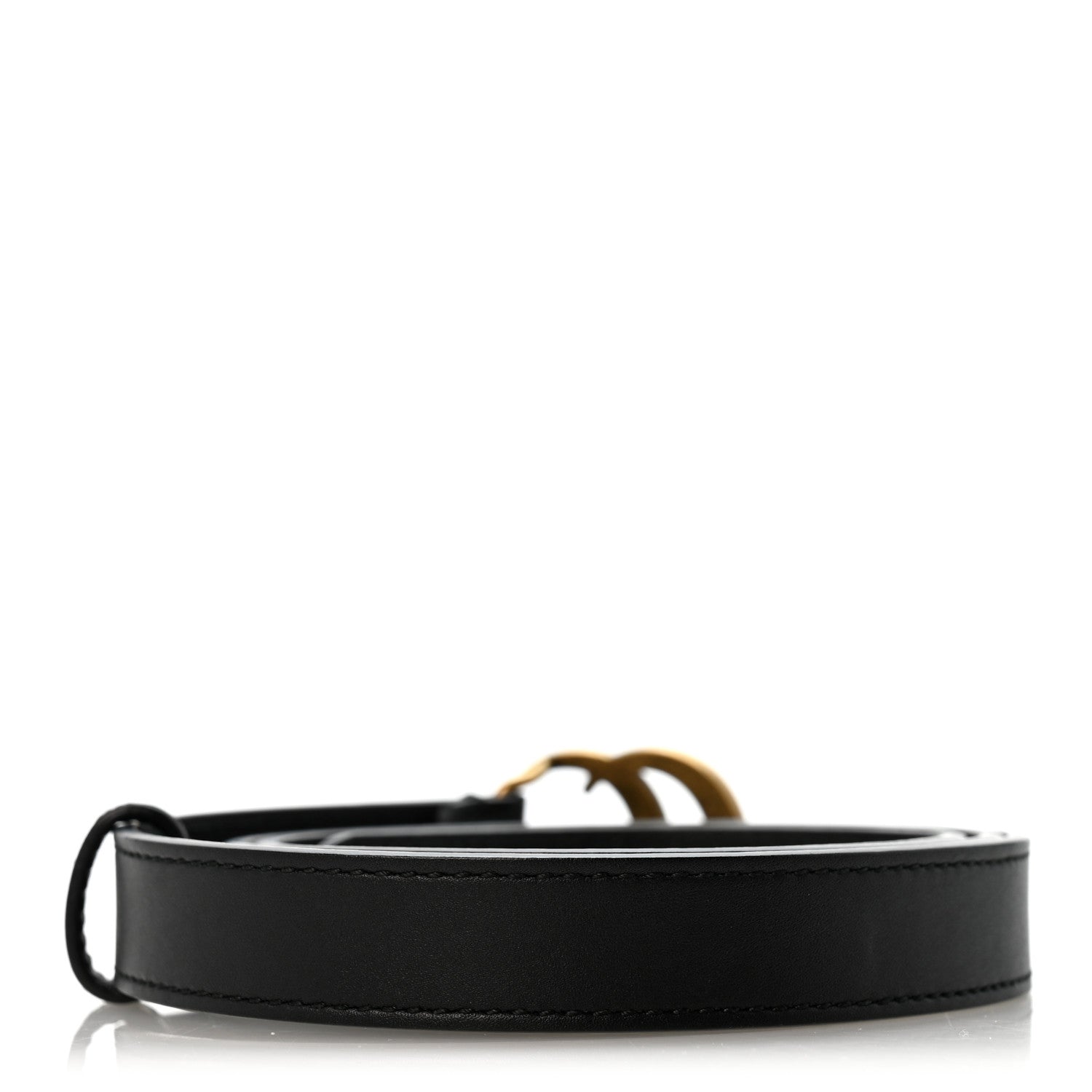 Gucci Calfskin Double G 20mm Belt 85 34 Black 2 of 8