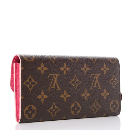 Louis Vuitton Monogram Bloom Flower Emilie Wallet 3 of 9