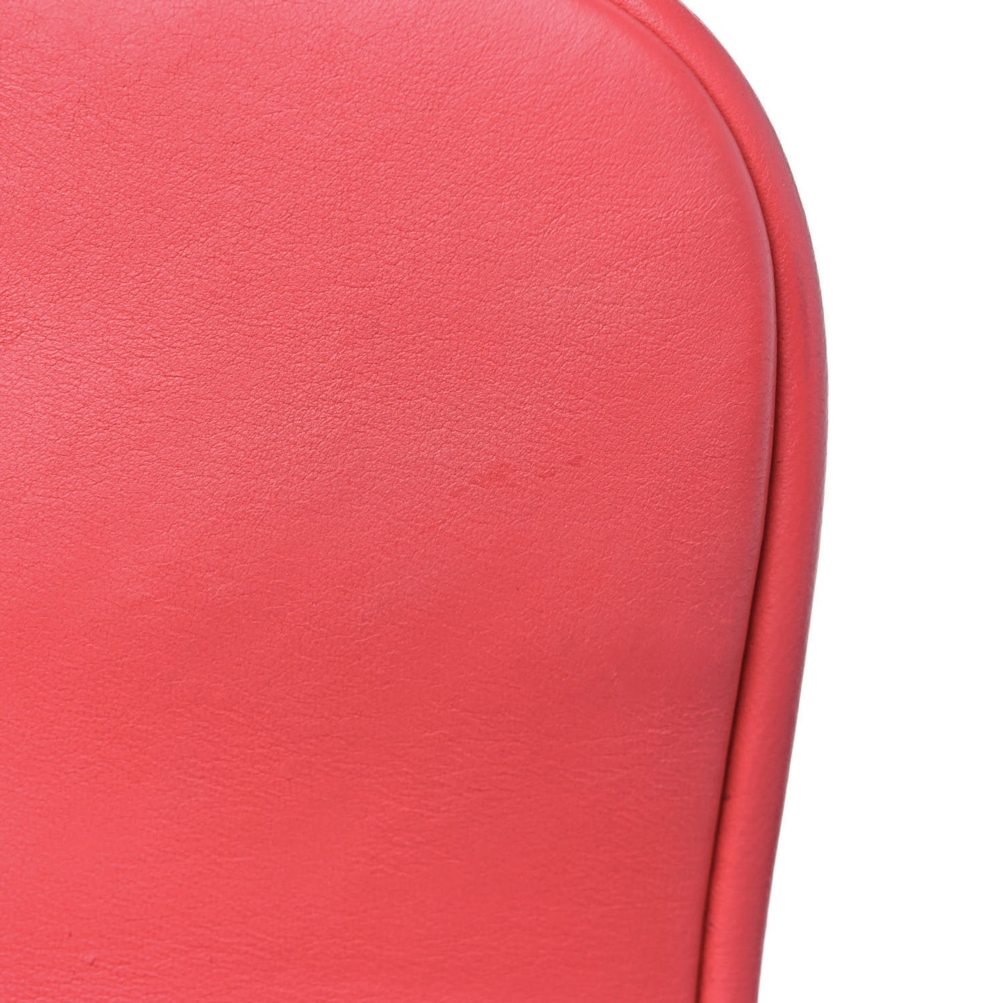 Lambskin Reverse Chevron Quilted Mini Round Top Handle Flap Bright Pink