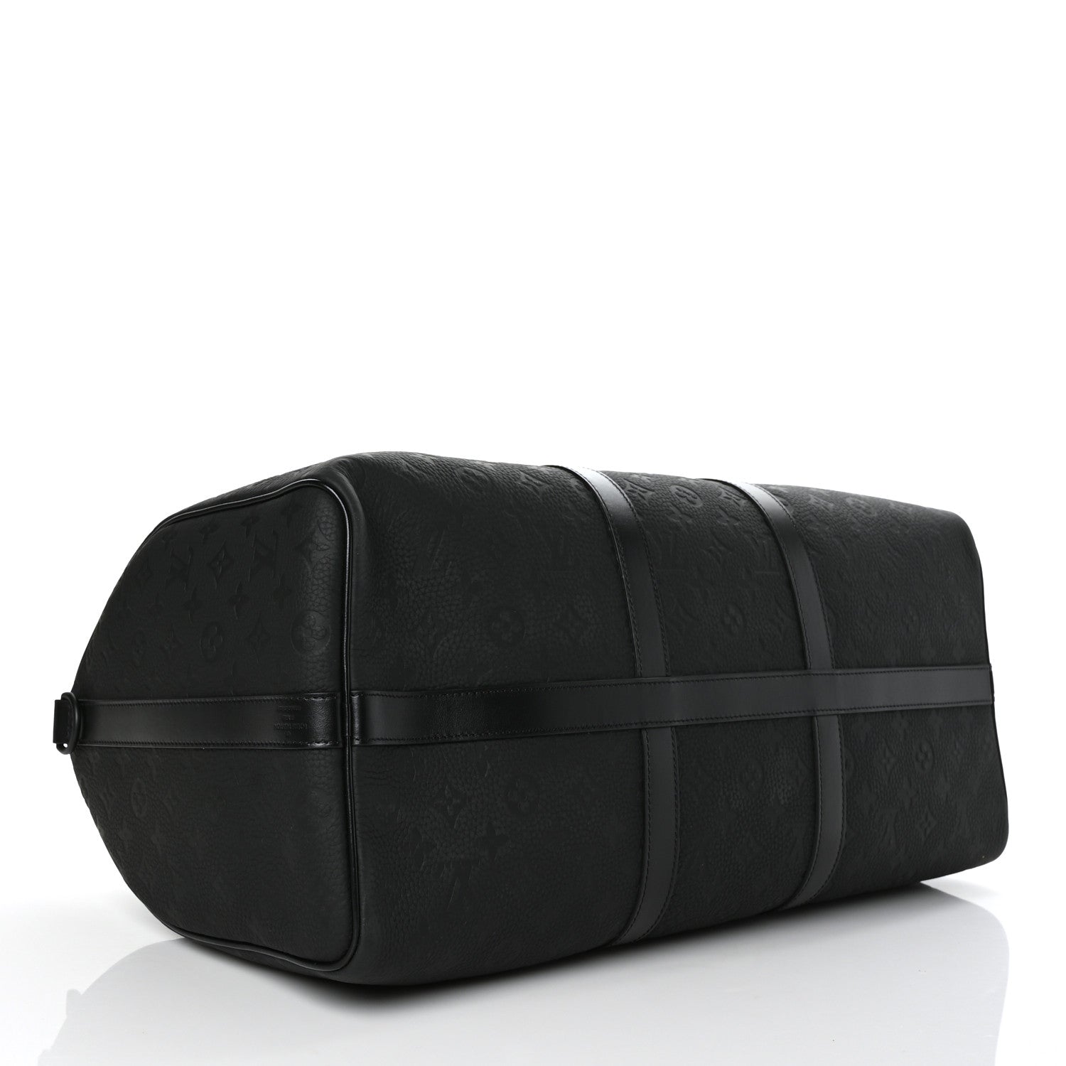 Louis Vuitton Taurillon Monogram Keepall Bandouliere 50 Black 3 of 5