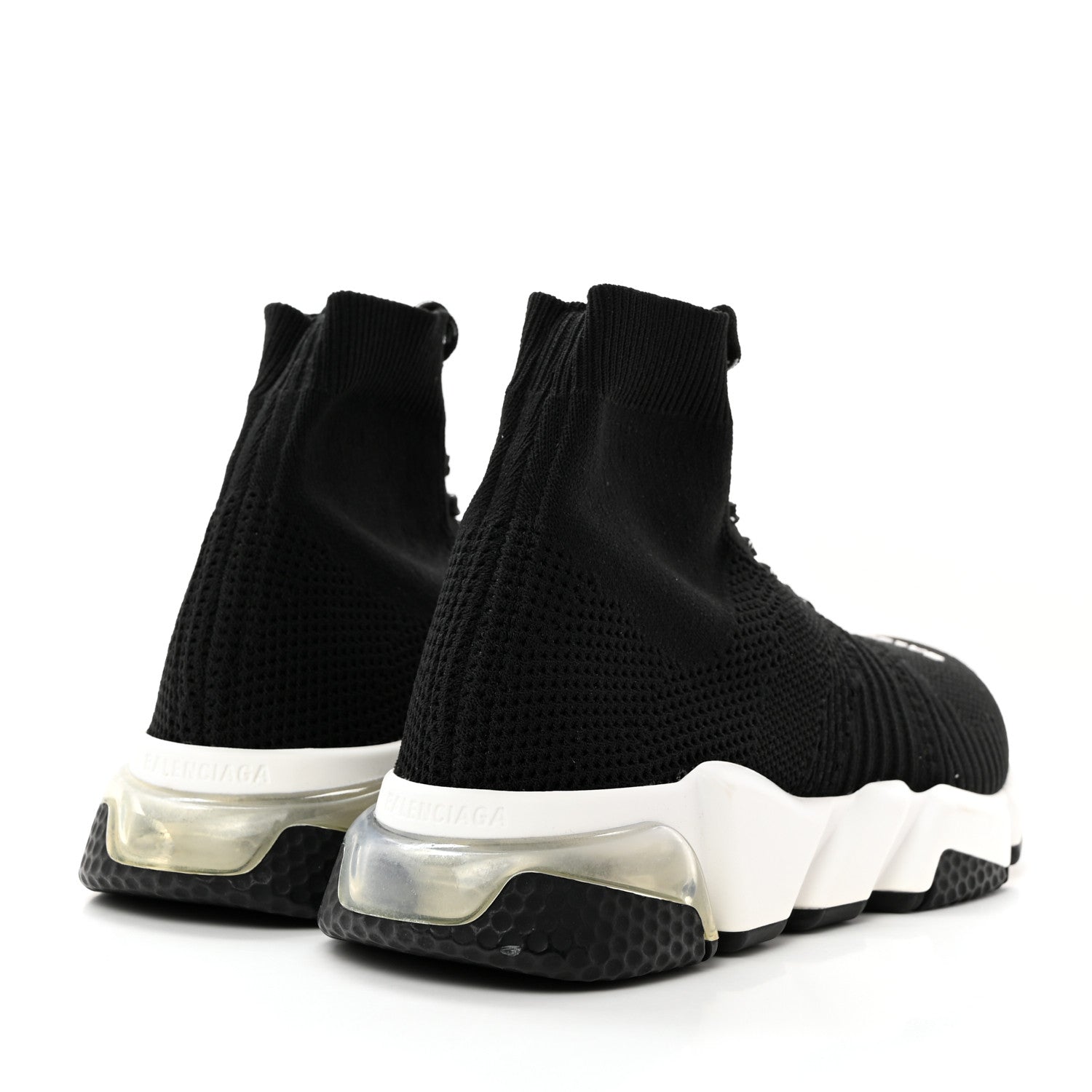 Balenciaga Technical 3D Recycled Knit Womens Speed 2.0 Lace Up Sneakers 40 Black 4 of 10