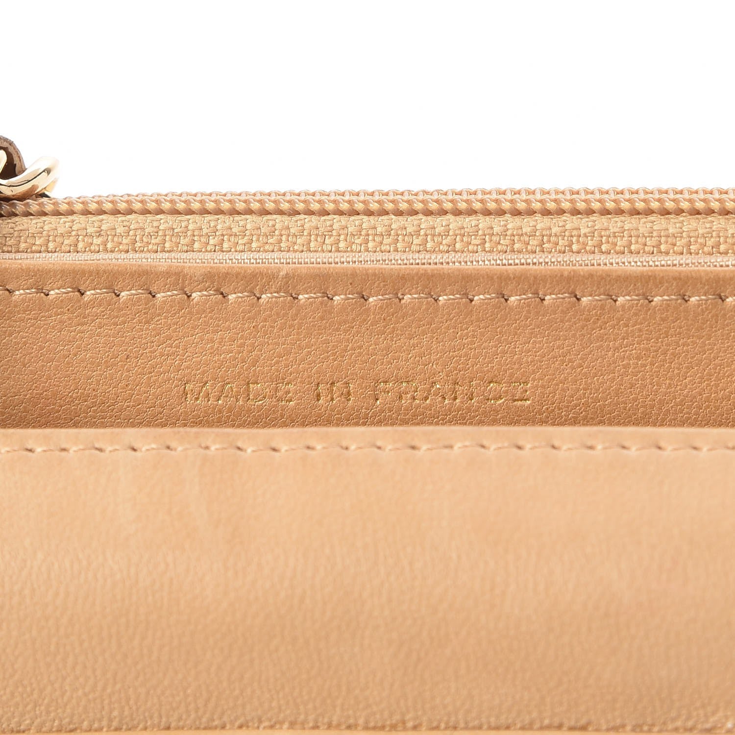 Chanel Caviar Timeless CC Wallet On Chain WOC Beige 7 of 8