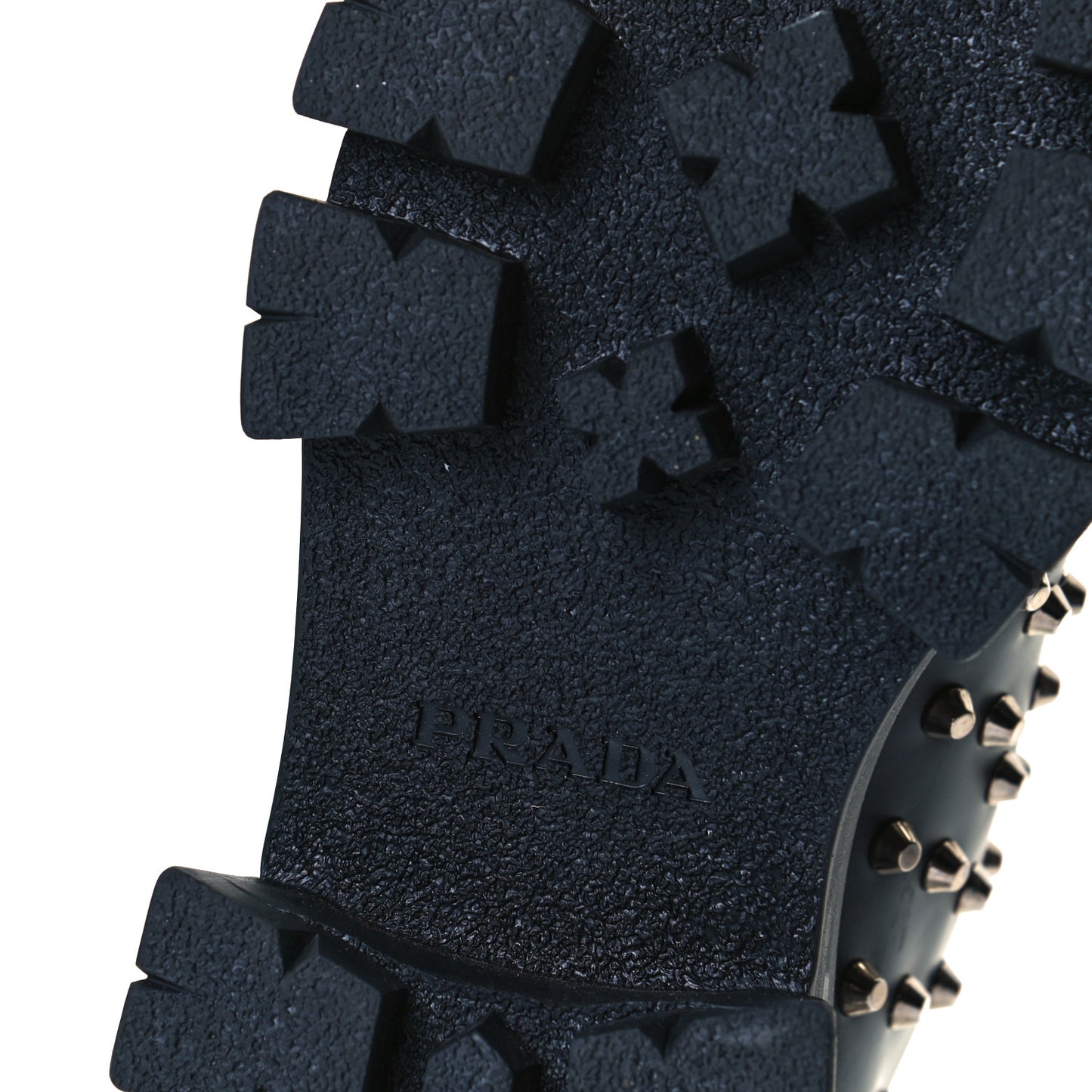 Spazzolato Rois Studded Lace Up Monolith 55mm Derby Loafers 39 Black