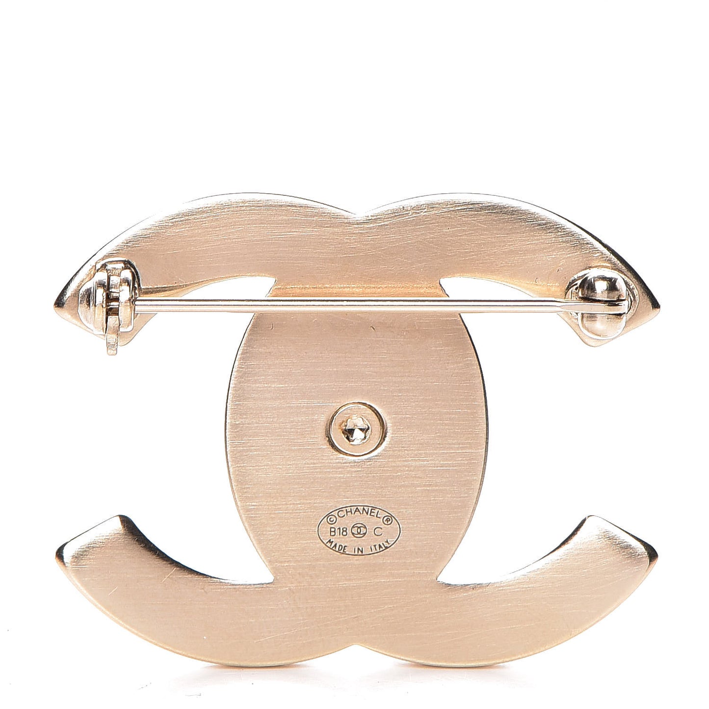 CC Turnlock Brooch Gold