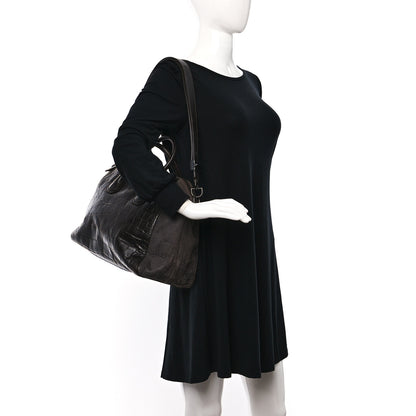 Givenchy Calfskin Crocodile Embossed Medium Soft Antigona Brown 2 of 10